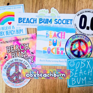 beach bum stickers